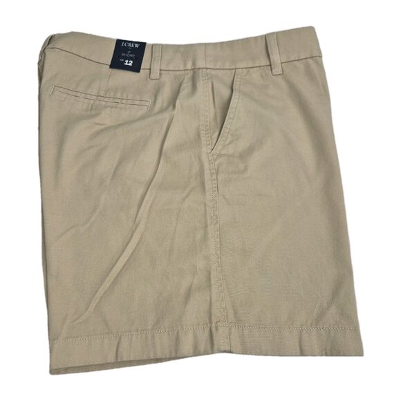 J. Crew Women's Shorts Size 12 7 Inches Inseam Light Khaki Chino Classic (56) - Picture 4 of 10